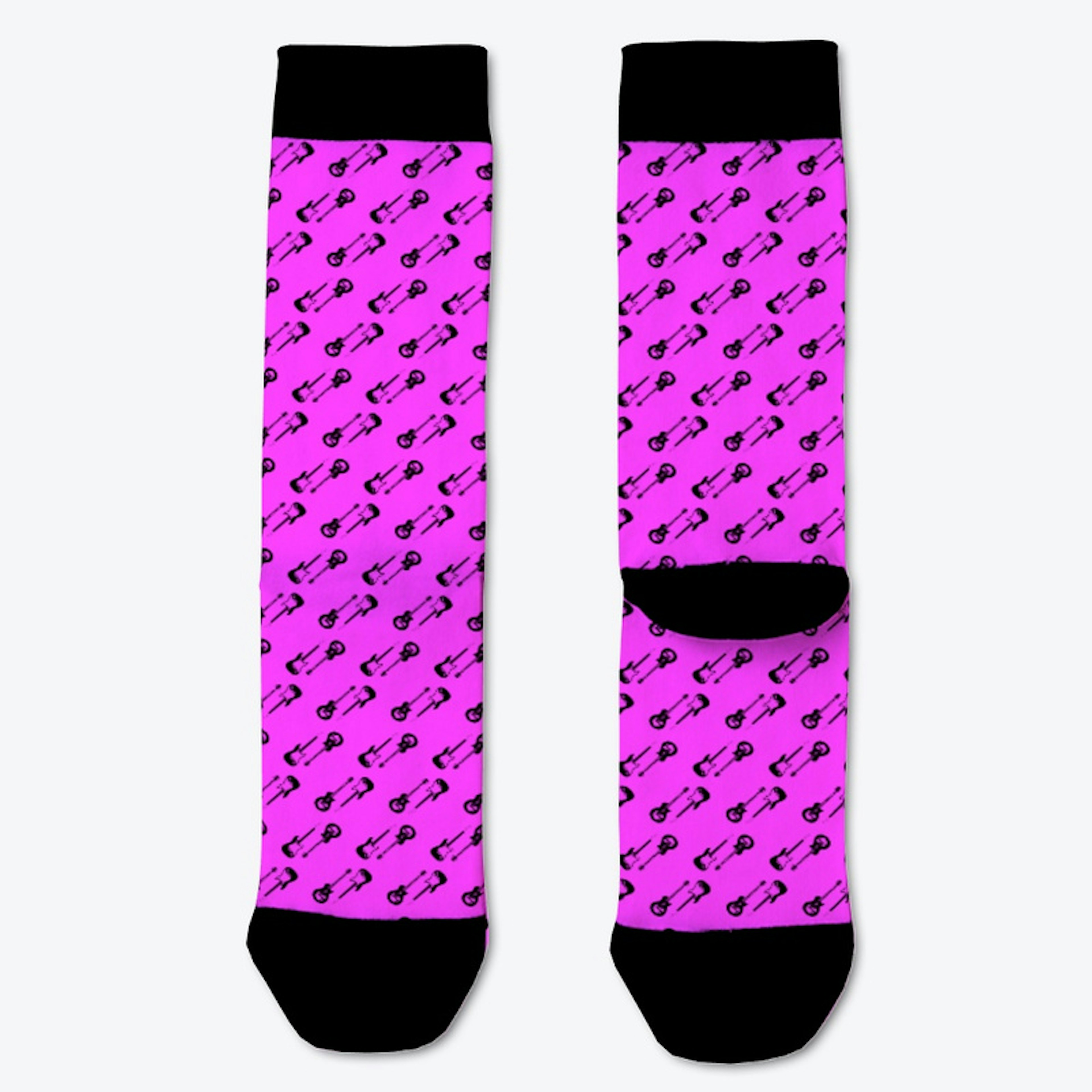 Guitar Socks (Pink)