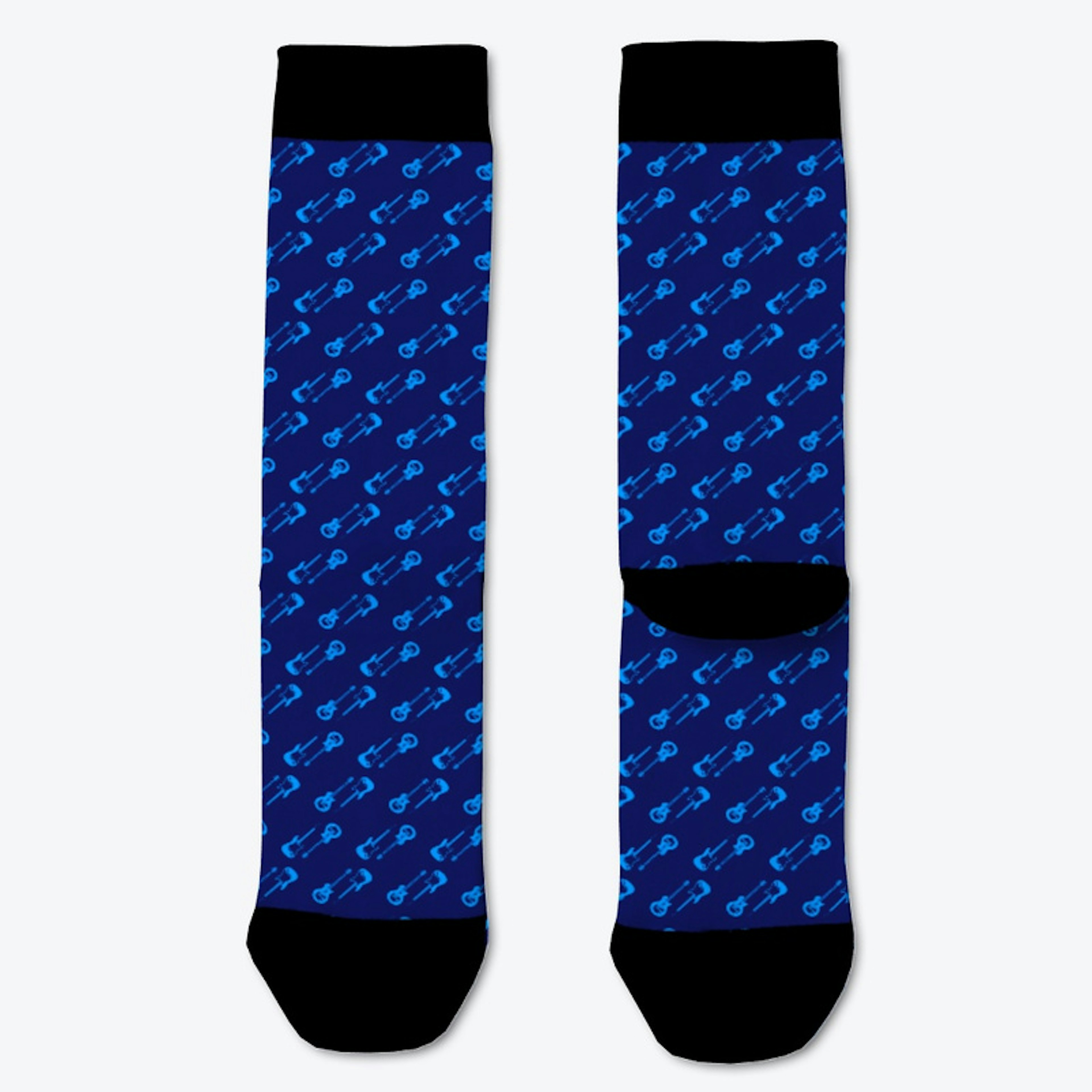 Guitar Socks (Blue)