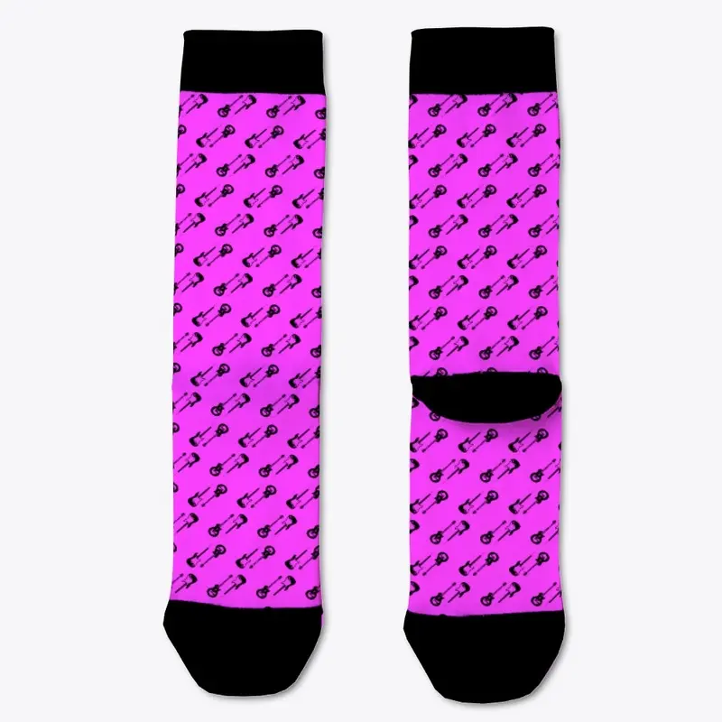 Guitar Socks (Pink)